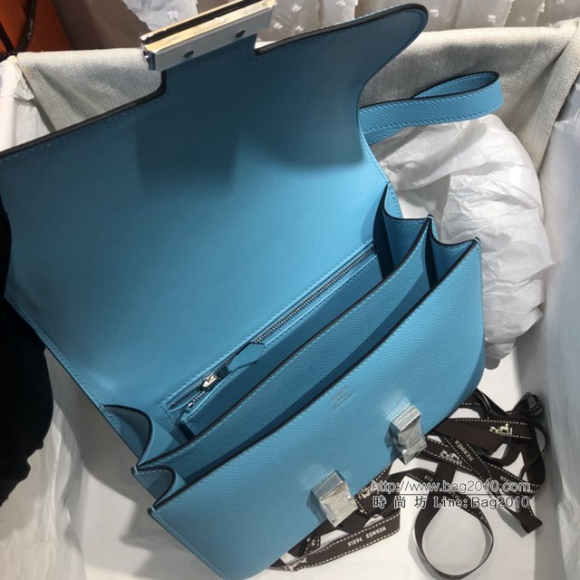 Hermes空姐包 愛馬仕Constance方胖子半手工 Epsom掌紋小牛進口皮 Hermes單肩斜挎包  tdh2110
